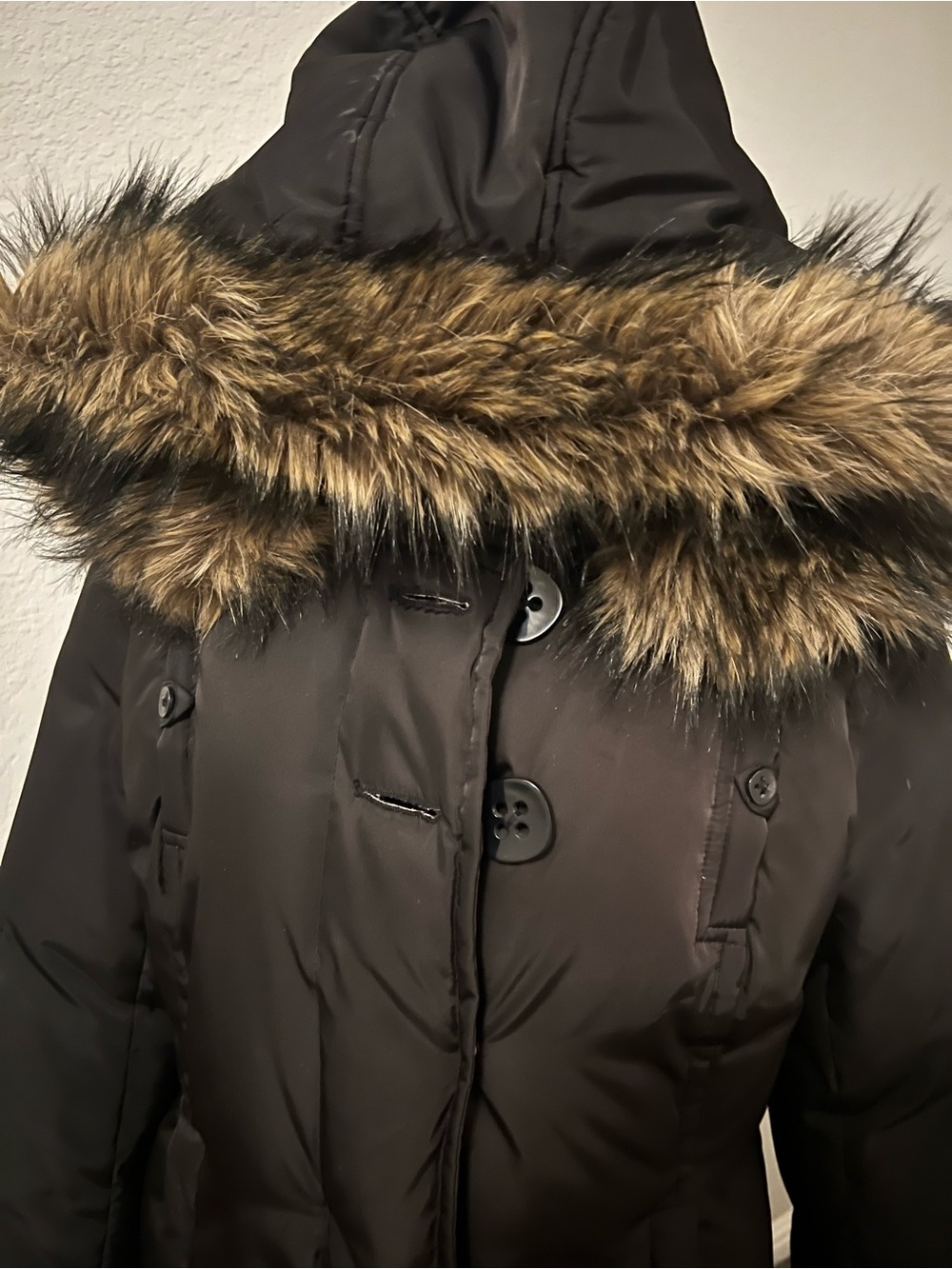 Soia & Kyo Down Coat - Fur Lined Hood 🖤